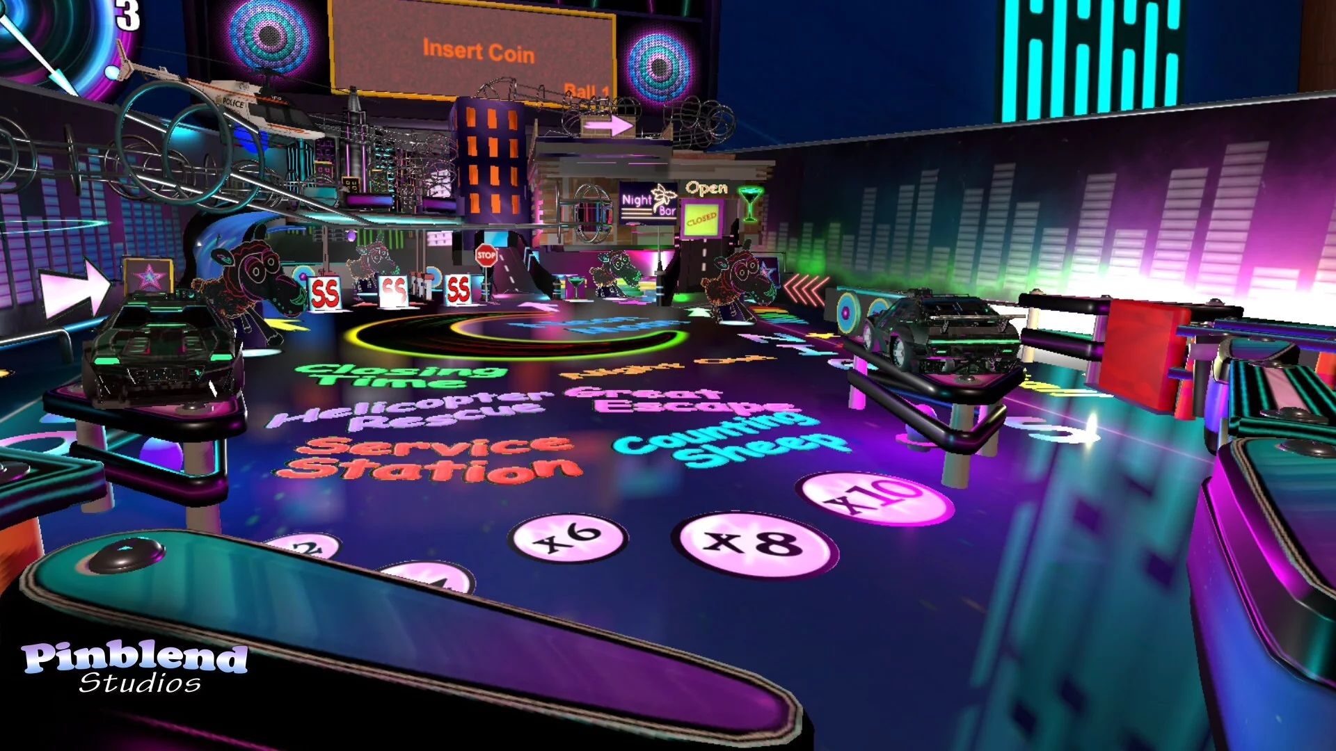 Изображение игры: Neon Nights Pinball