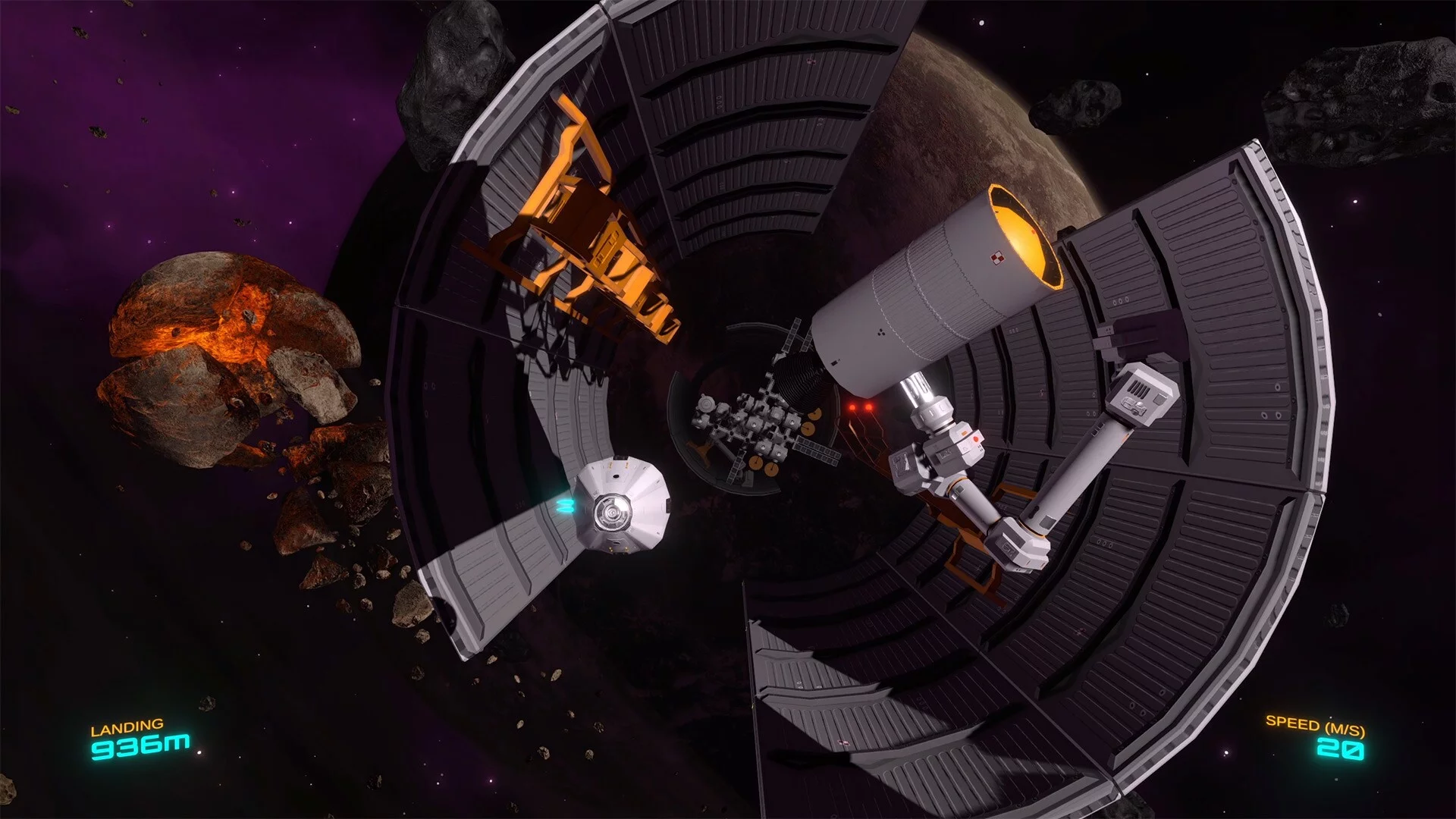 Изображение игры: Descent Vector: Space Runner