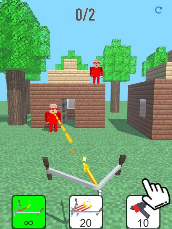 Изображение игры: Burn it Down! 3D Pixel Game