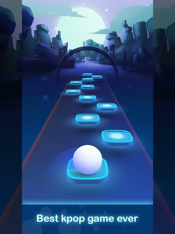 Изображение игры: BLINK BALL HOP - KPOP TILES