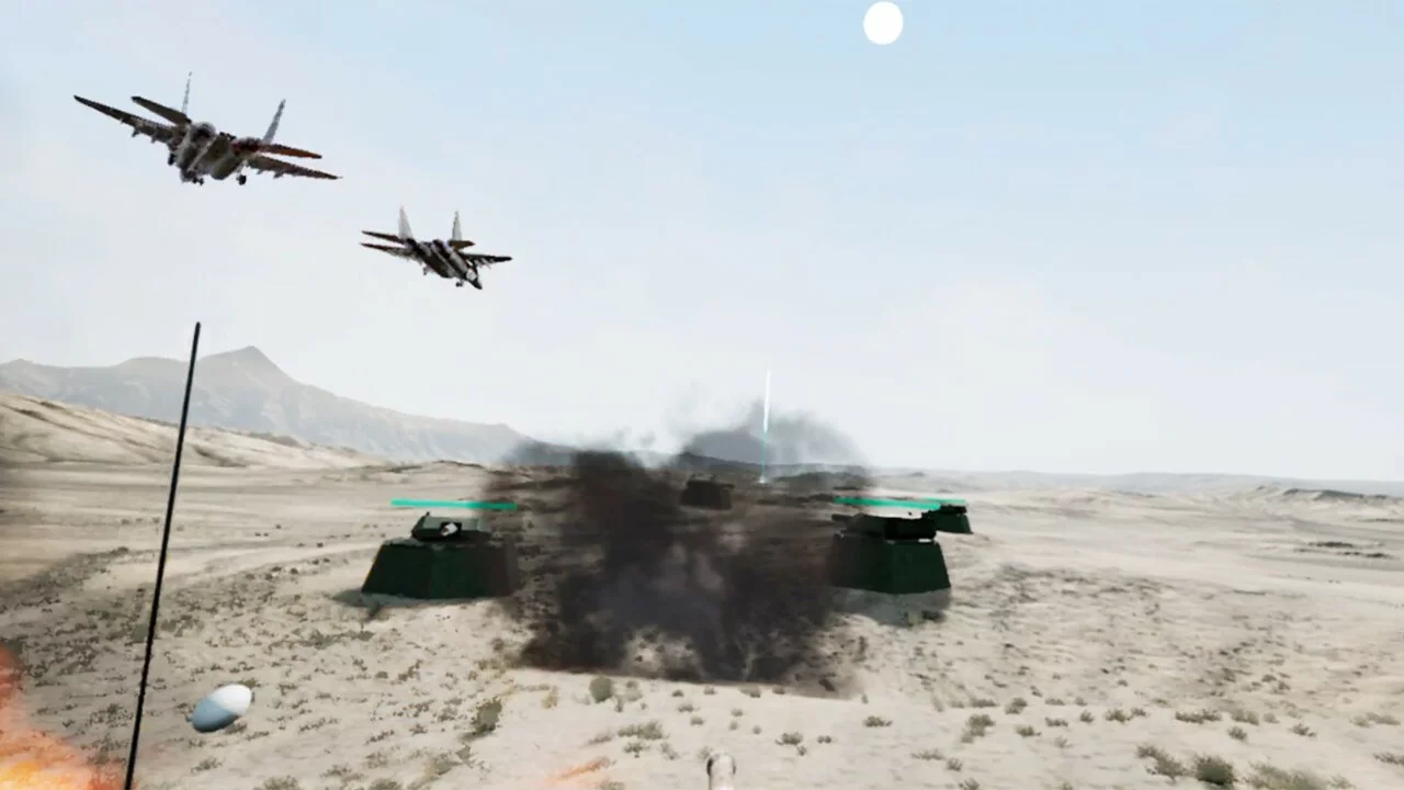 Изображение игры: Modern War Simulator: Advance under air raid