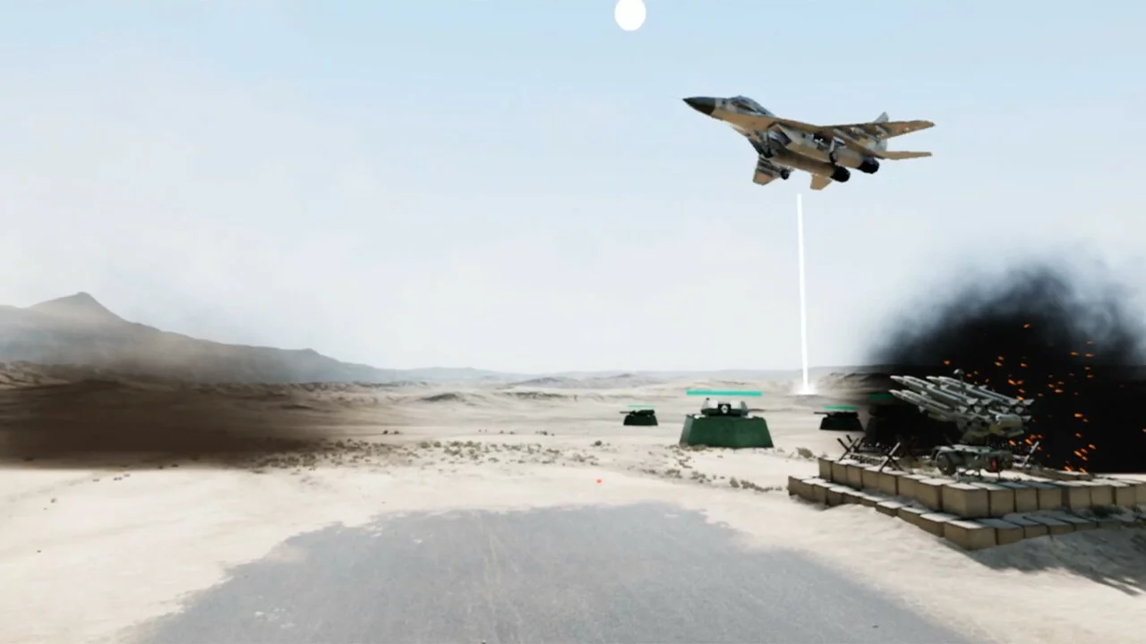 Изображение игры: Modern War Simulator: Advance under air raid