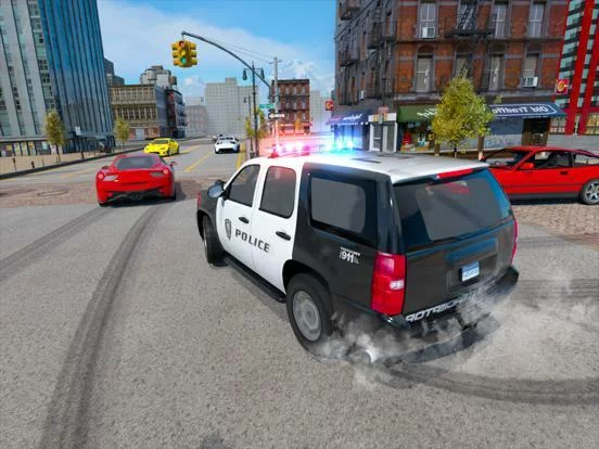 Изображение игры: Police Car Drift Simulator