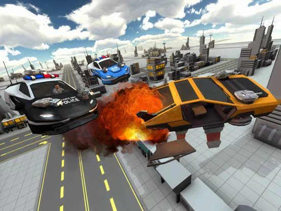 Изображение игры: Flying Car Shooting