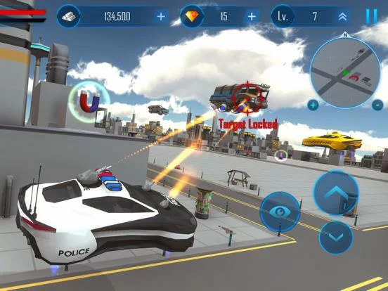 Изображение игры: Flying Car Shooting