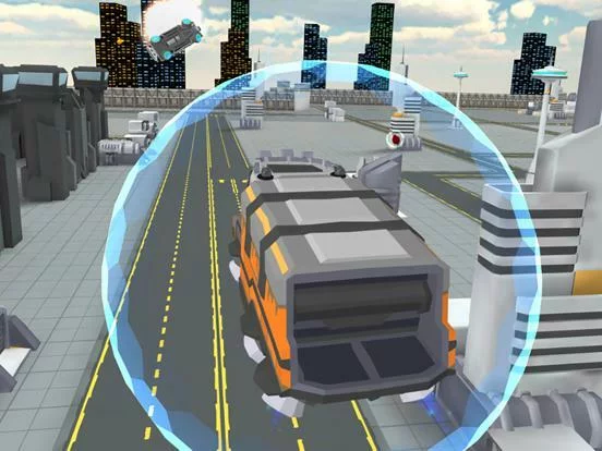 Изображение игры: Flying Car Shooting