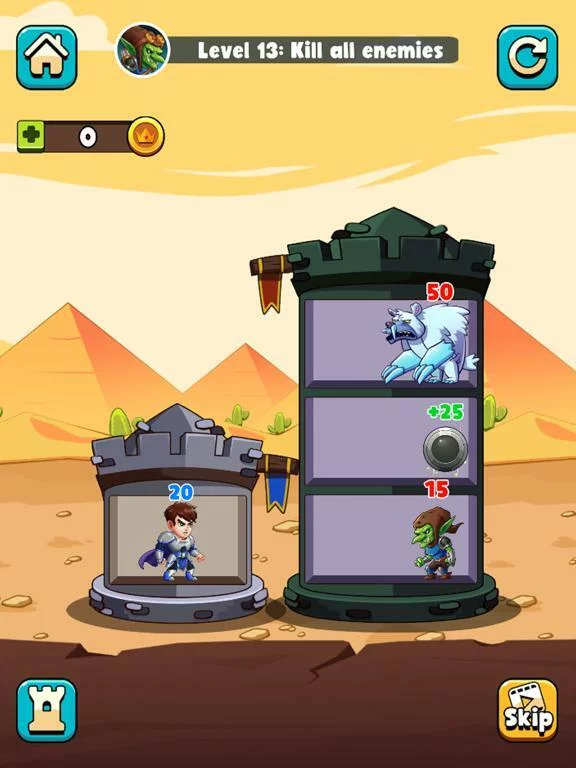 Изображение игры: Hero Tower War - Math Puzzle