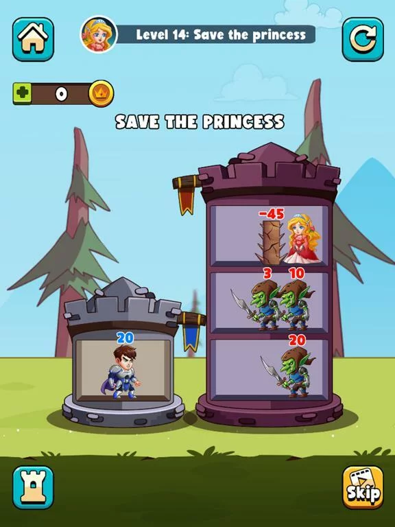 Изображение игры: Hero Tower War - Math Puzzle