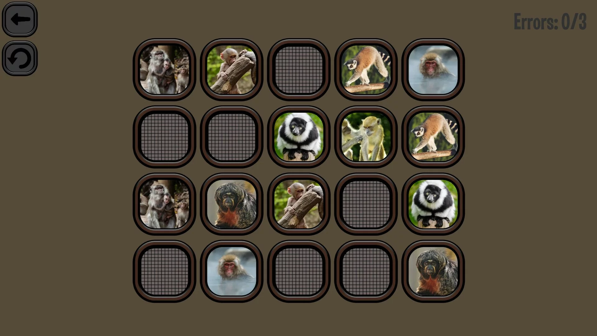 Изображение игры: Animals Memory: Monkeys