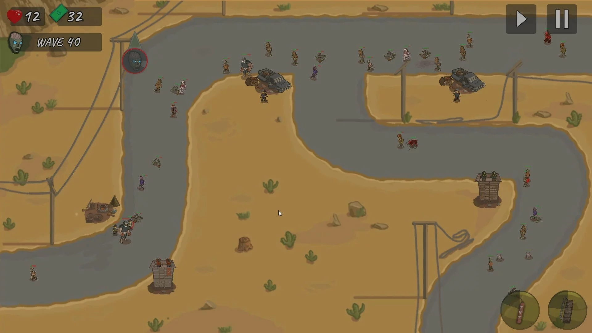 Изображение игры: The Last Hope: Zombie Defense TD