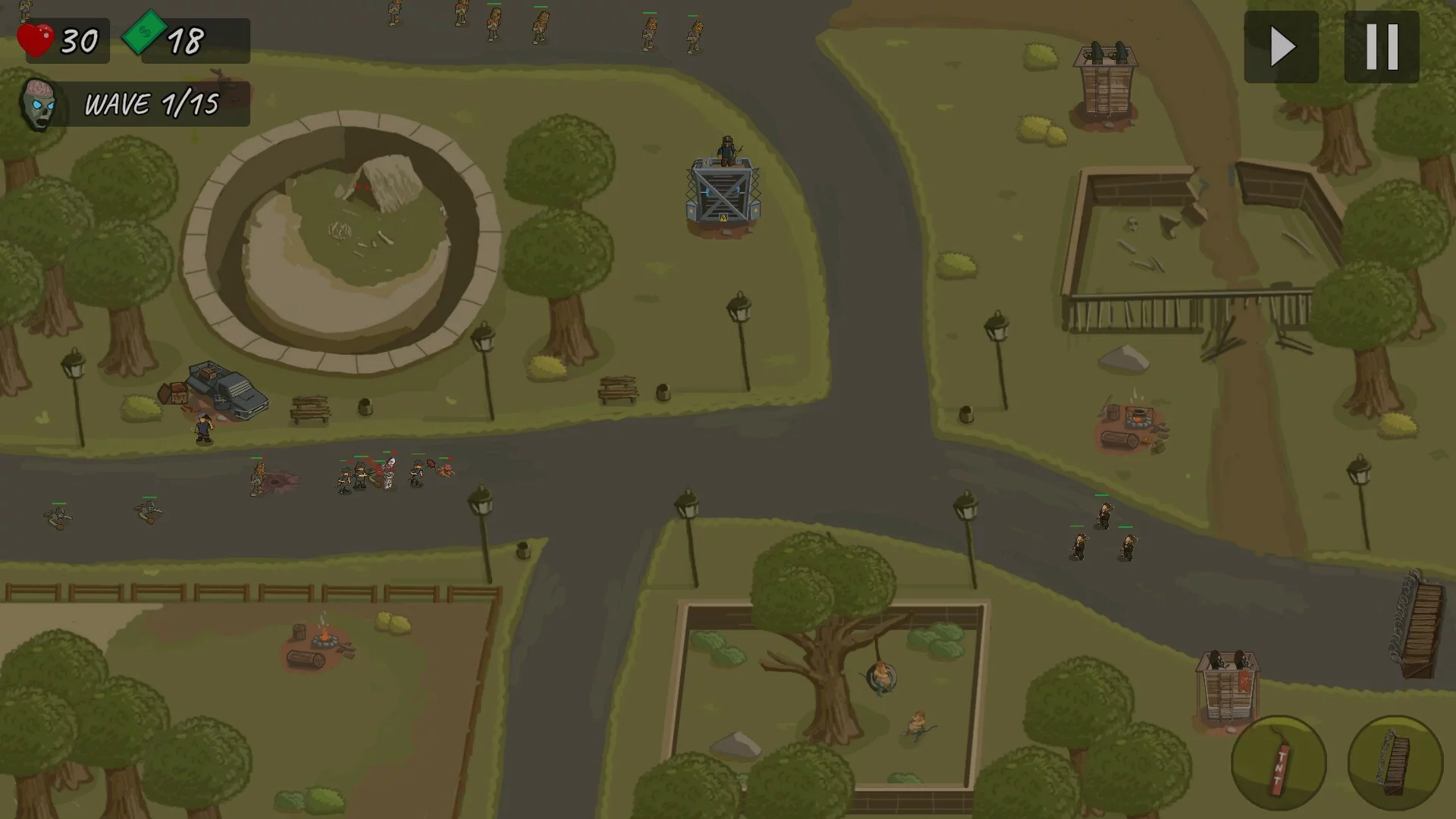 Изображение игры: The Last Hope: Zombie Defense TD