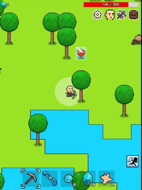 Изображение игры: Whatcraft 2d survival rpg