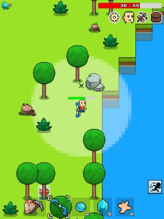 Изображение игры: Whatcraft 2d survival rpg