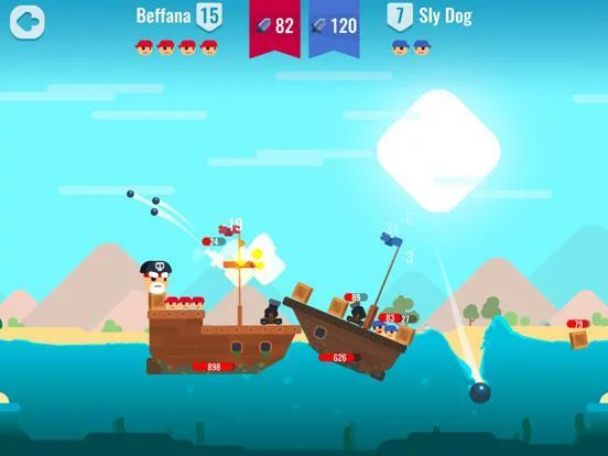 Изображение игры: Pirate Battles!
