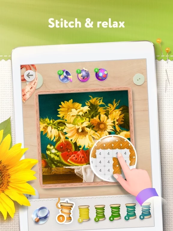 Изображение игры: Magic Cross Stitch: Pixel Art