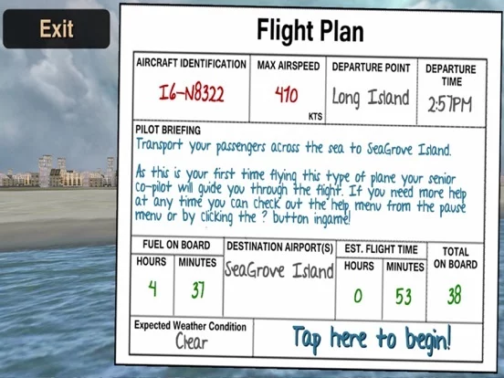Изображение игры: Airplane Pilot Flight Simulator 3D