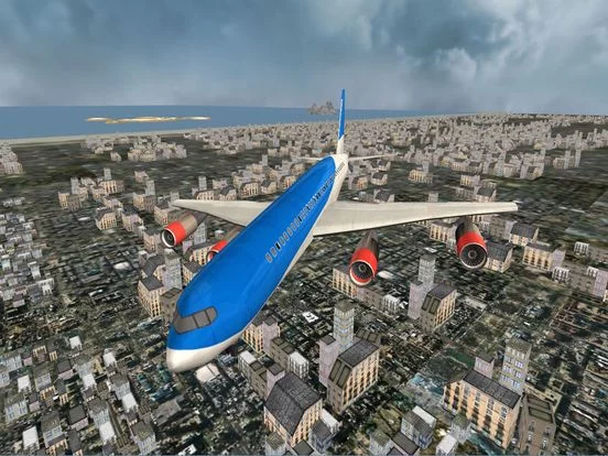Изображение игры: Airplane Pilot Flight Simulator 3D