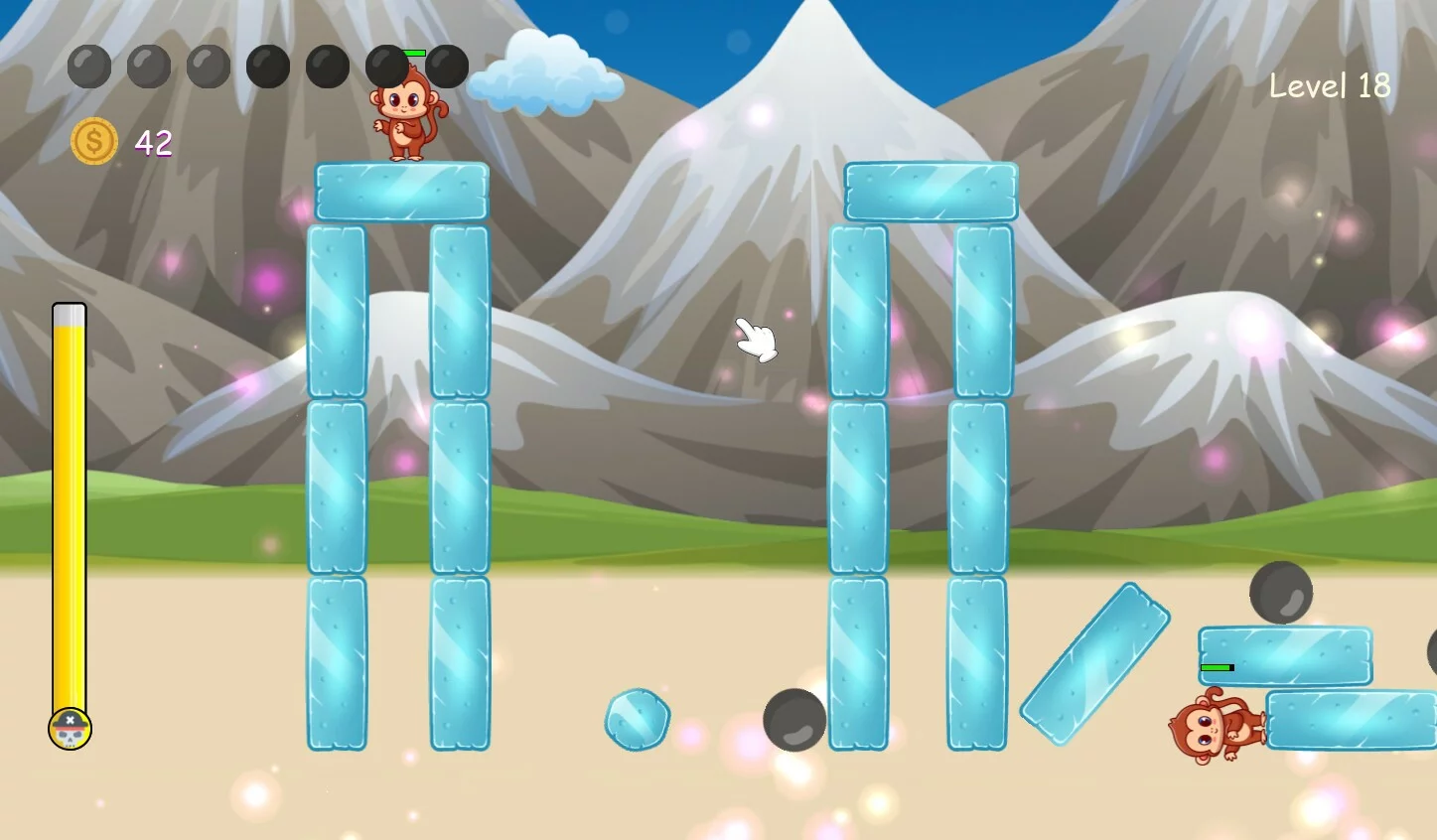 Изображение игры: Pirates vs monkeys