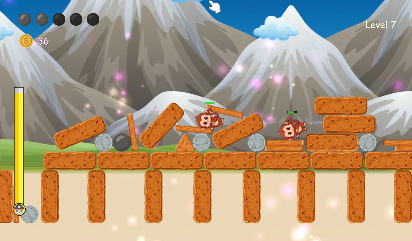 Изображение игры: Pirates vs monkeys