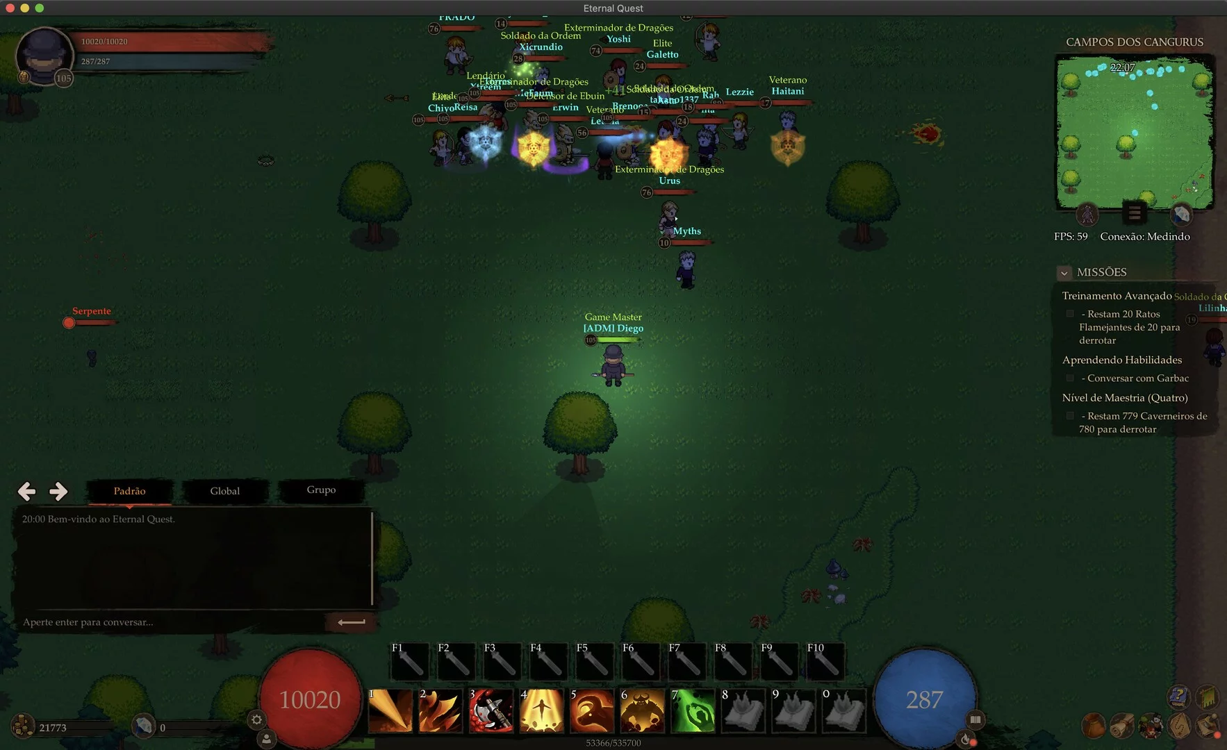 Изображение игры: Eternal Quest - 2D MMORPG