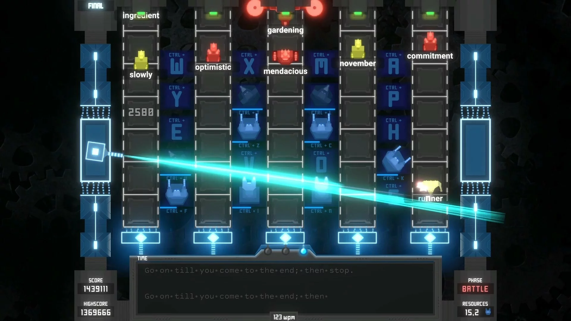Изображение игры: Tyfortress: Tactical Typing