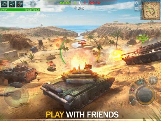 Изображение игры: Tank Warfare: War Tanks