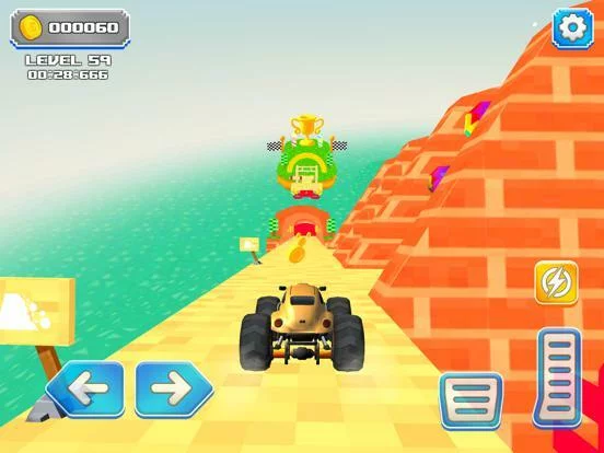 Изображение игры: Craft Car Stunts 3D