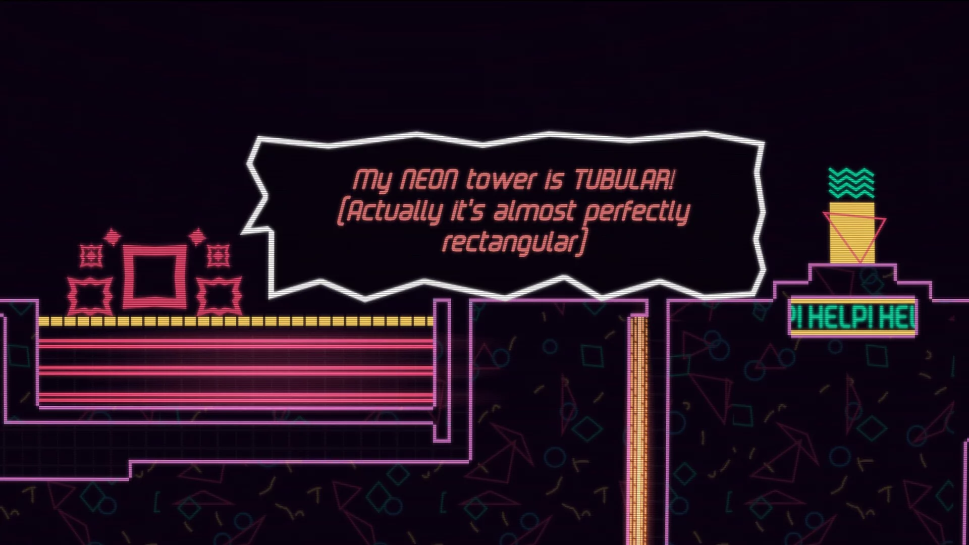 Изображение игры: Big NEON Tower VS Tiny Square