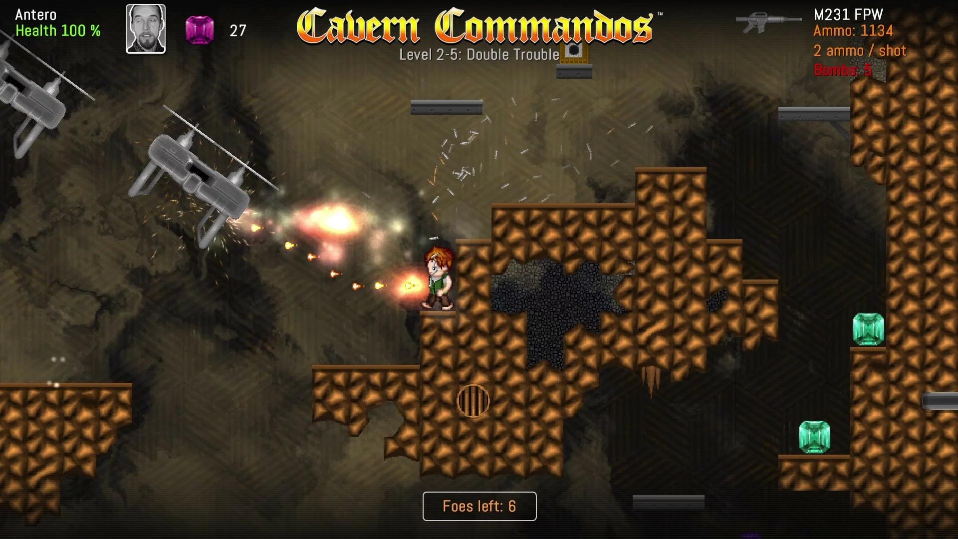 Изображение игры: Cavern Commandos