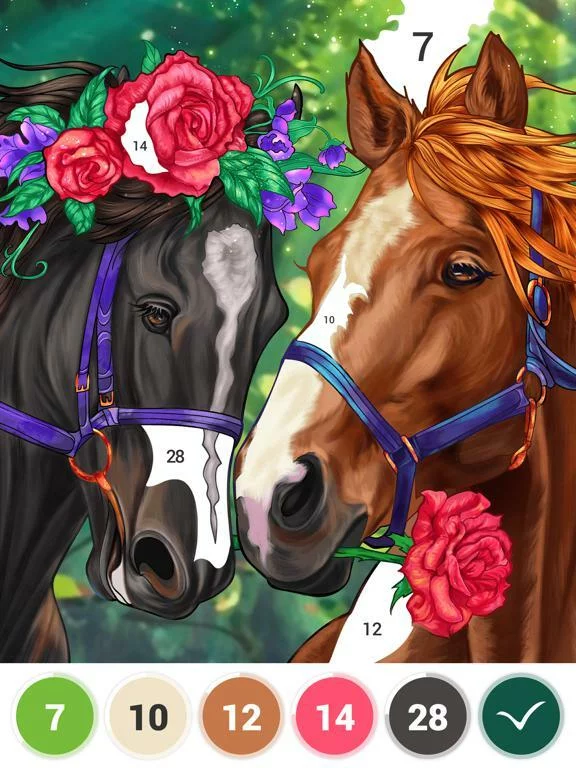 Изображение игры: Art Number Coloring Book