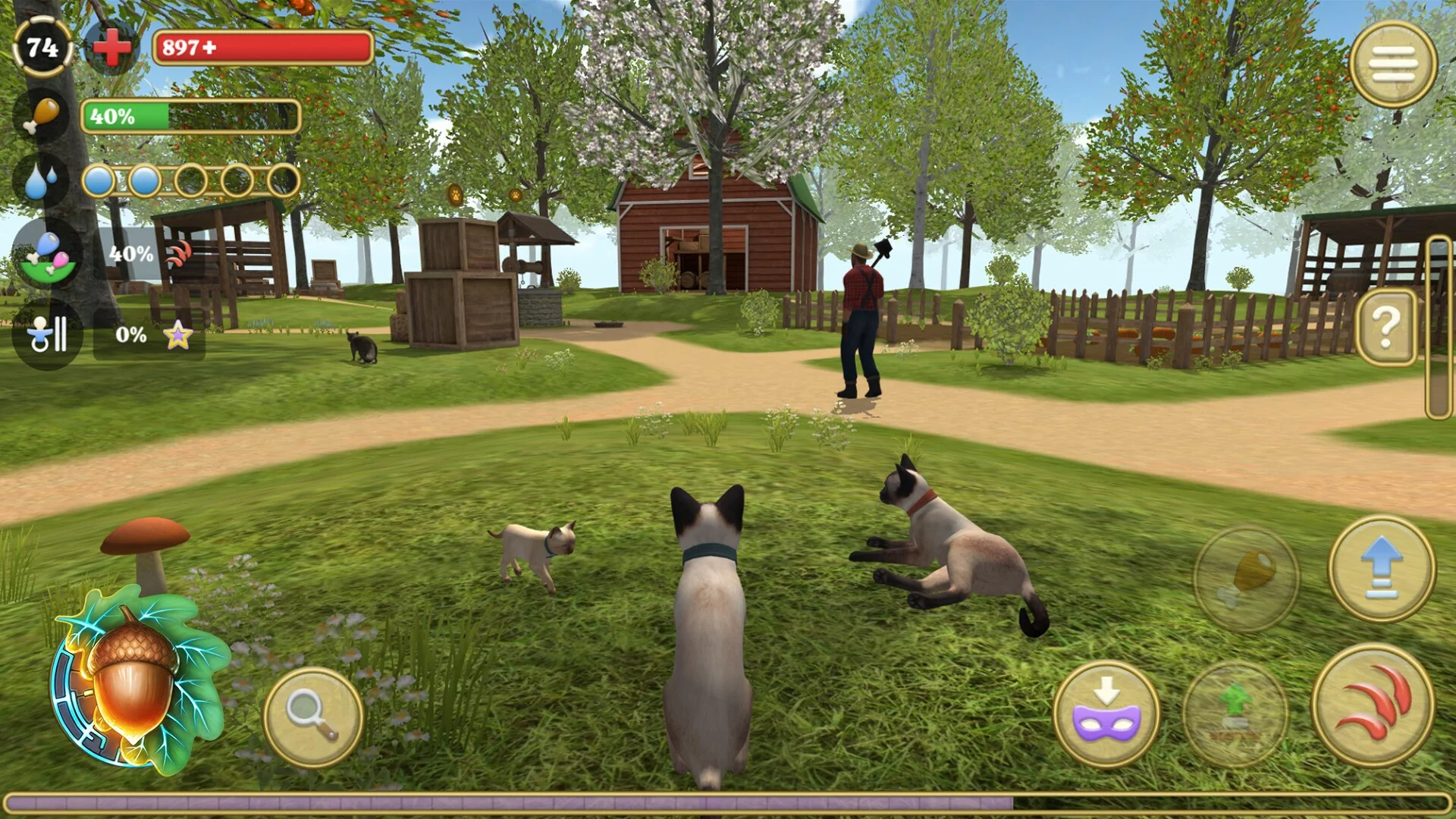 Изображение игры: Cat Simulator: Animals on Farm