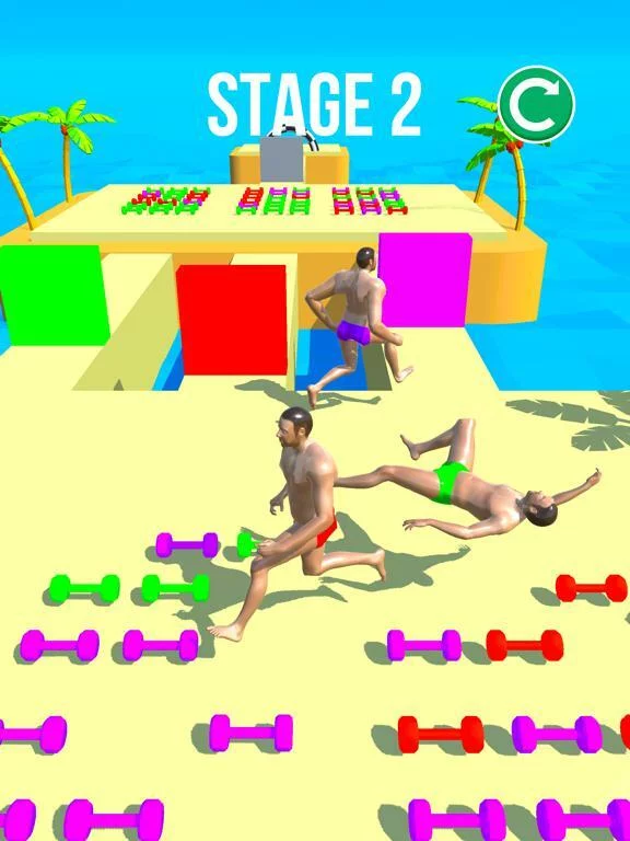 Изображение игры: Muscle race 3D