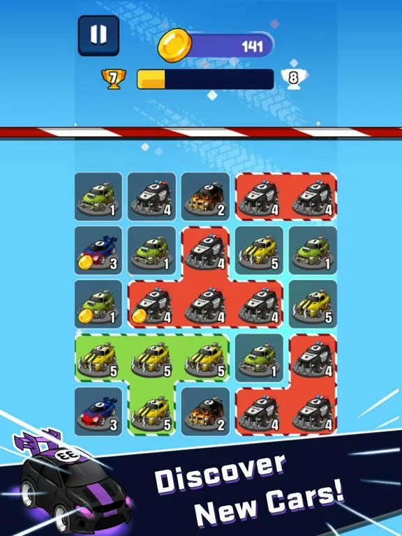 Изображение игры: Merge Car:Just Get 10