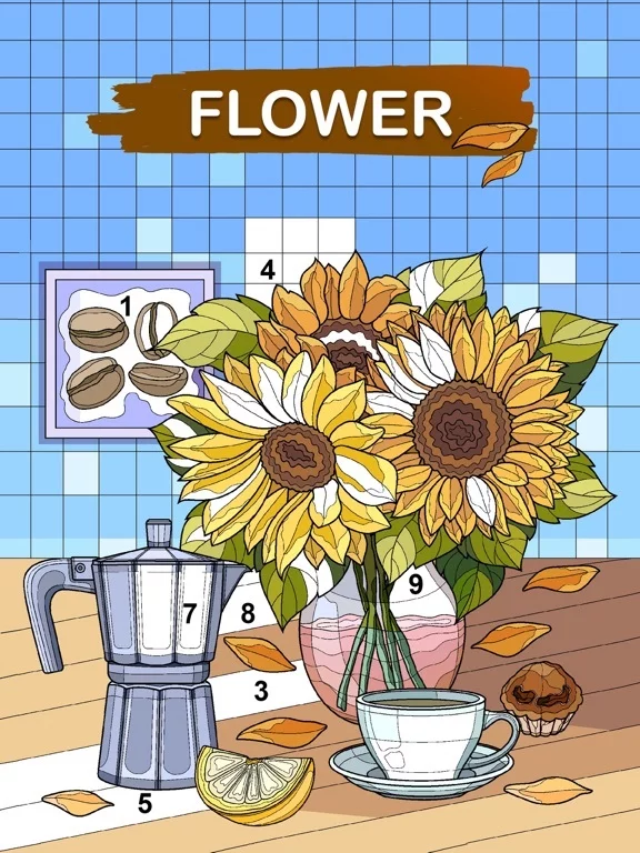 Изображение игры: Art games: Color by number