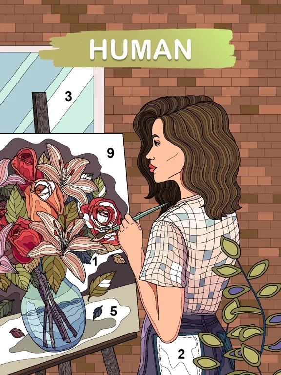 Изображение игры: Art games: Color by number