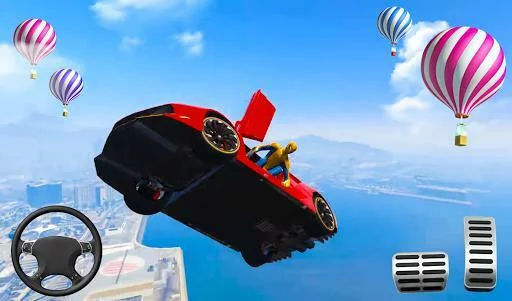 Изображение игры: Superhero Car Stunts - Racing Car Games