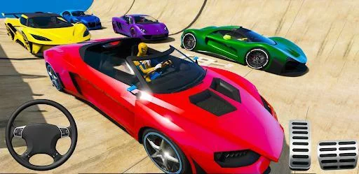Изображение игры: Superhero Car Stunts - Racing Car Games