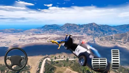 Изображение игры: Superhero Car Stunts - Racing Car Games