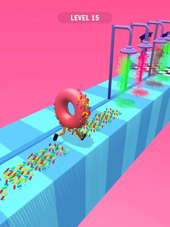 Изображение игры: Donut Runner 3D
