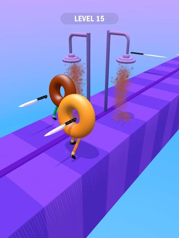 Изображение игры: Donut Runner 3D