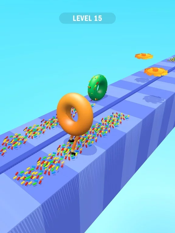 Изображение игры: Donut Runner 3D