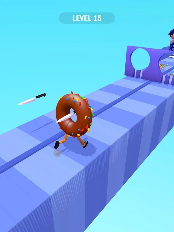 Изображение игры: Donut Runner 3D