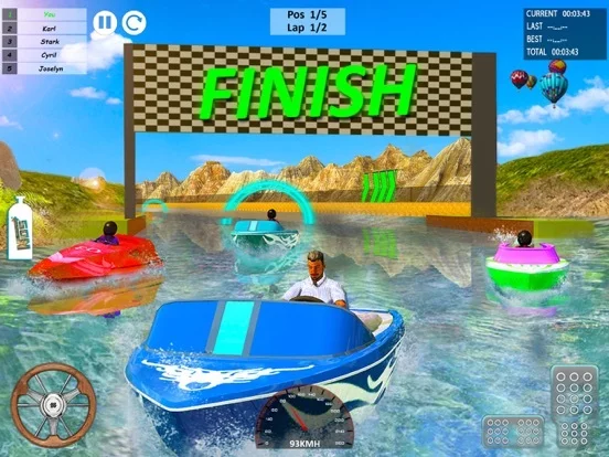 Изображение игры: Speed Boat Driving Game 2021