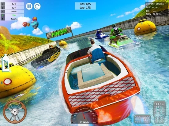 Изображение игры: Speed Boat Driving Game 2021