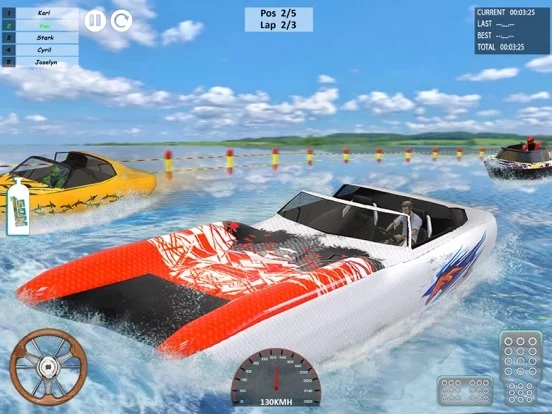 Изображение игры: Speed Boat Driving Game 2021