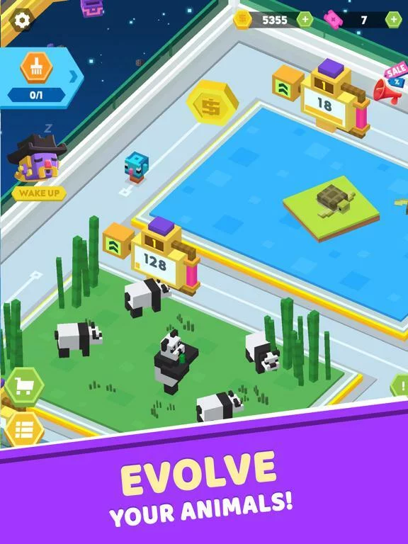 Изображение игры: Idle Star Zoo: Universe Tycoon