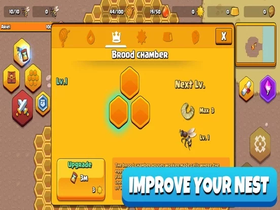 Изображение игры: Pocket Bees: Colony Simulator