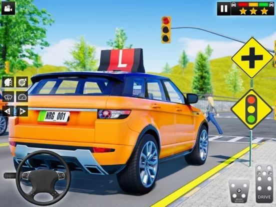 Изображение игры: Real Car Driving School Games