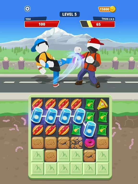 Изображение игры: Match Hit - Puzzle Fighter