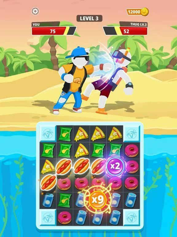 Изображение игры: Match Hit - Puzzle Fighter